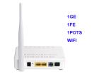 Fiber Network ONT Gigabit ONU Device GEPON 1Ge 1 FE 1 Pots WIFI 802.11b/G/N XPON