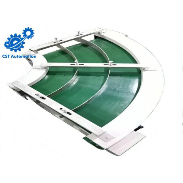 Aluminium Profile 90 Degree Curve Conveyor Adjustable Speed For Package Industry
