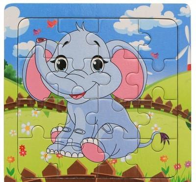 Quality Custom Print Jigsaw Puzzle , Children's Animal Paper Jigsaw Puzzle Piece for sale