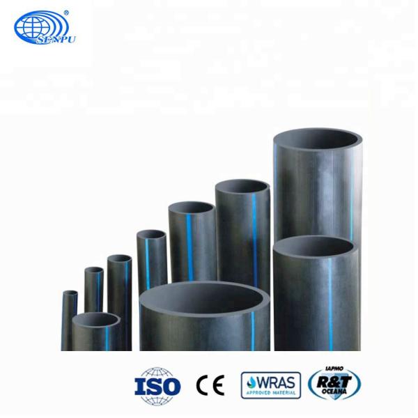 PE100 Large Diameter HDPE Water Supply Pipe PN6 Smooth Surface