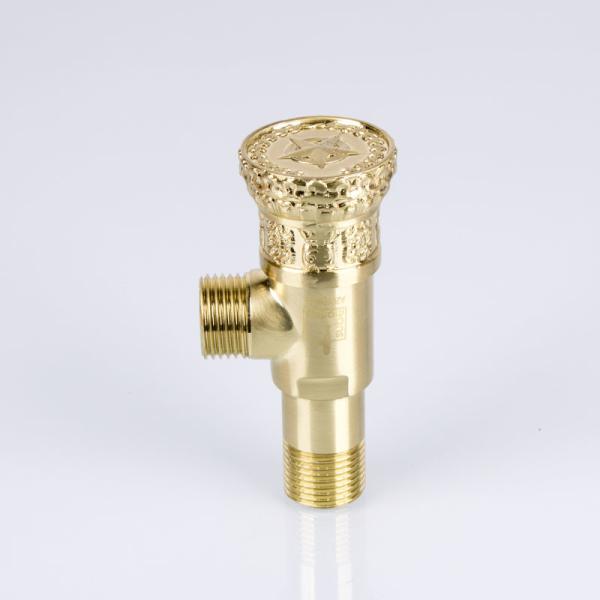 Wall Mounted G1/2 Brass Angle Stop Valve Temperature Resistance