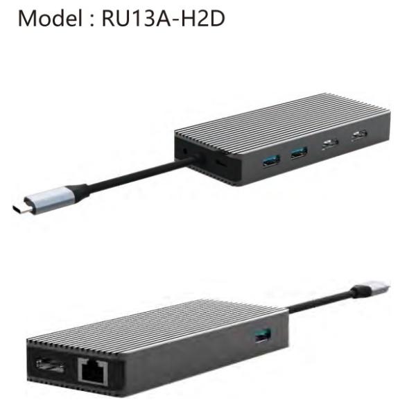 9 in 1 Gigabit Ethernet USB C hub adapter with 4K HDMI DP port for Macbook