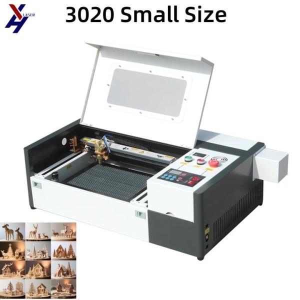 Quality 3020 Mini CO2 Laser Cutting Machine Laser Cutter 40W 50W Engraving Machine for sale