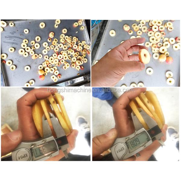 Electric apple core removing machine/apple ring cutter machine/apple coring cutting machine