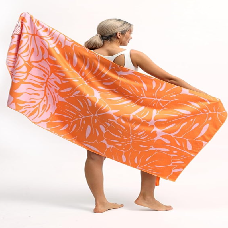 Travel-Friendly Compact Super Absorbent Microfiber Beach Towel and Sport Towel