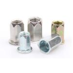 Flat Head Open End Hex Rivet Nut Blind Riveting Round Head Full Hex Rivet Nuts