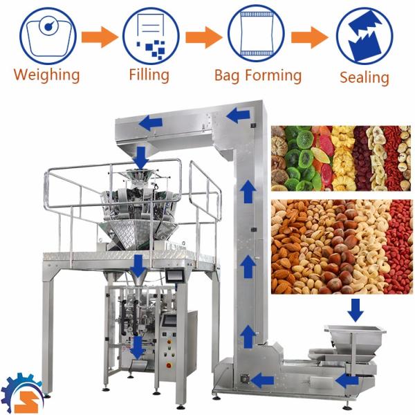 Plastic Packaging Material Mulit Function Fresh Vegetable Salad Packing Machine