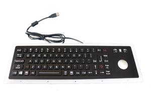 Buy cheap Black IP67 Dynamic Usb Mechanical Keyboard 76 Keys With 38mm Trackball Mouse product