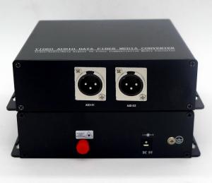 Buy cheap 2 channels 3-XLR balanced MONO Audio fiber optic transmitter and recever product