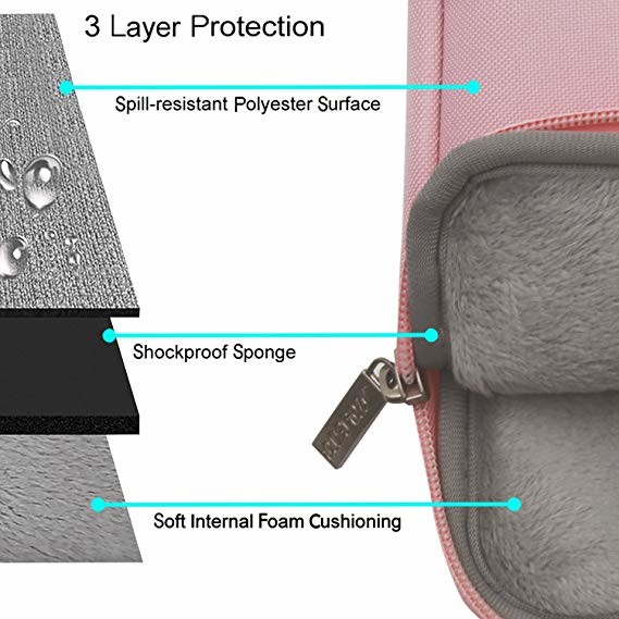 Waterproof Womens Laptop Carrying Case Compatible 13-13.3 Inch Air / Surface