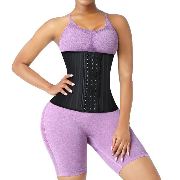 3000 Quantity HEXIN Women Adjustable Hooks Latex Shaper Waist Trainer with 25 Steel Bones