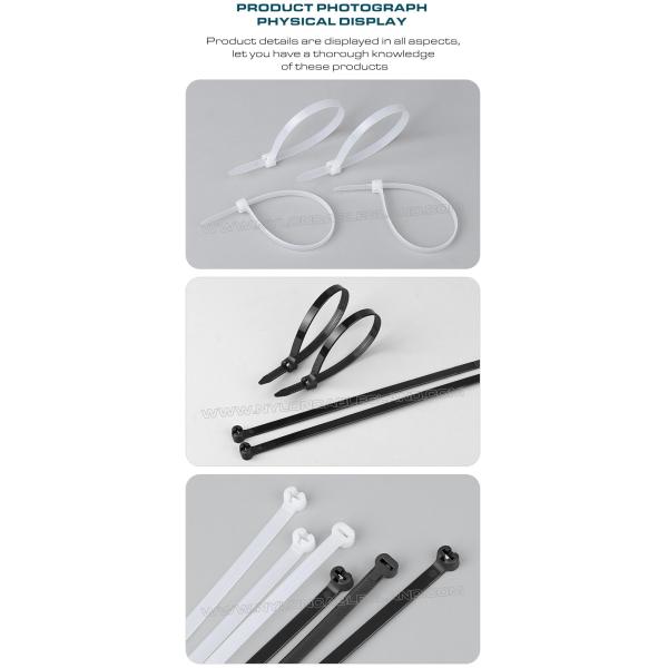 Stainless Steel Barb Cable Tie 400mm x 8, Ø9-108mm Adjustable Metal Tooth Cable Tie 550N (112LBS) for Shipbuilding
