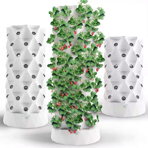 Quality Indoor Vertical Growing Systems Soilless Culture Hydroponic Grow Towers For Lettuce for sale