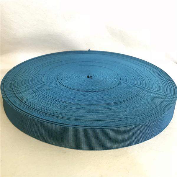Quality Blue Color Lawn Chair Webbing 40mm Width Eco - Friendly High Tenacity for sale
