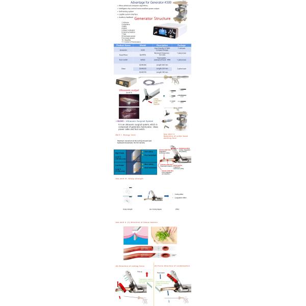 Precise Cutting Ultrasonic Scalpel System For Cutting And Hemostasis