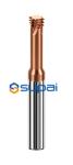 Solid Carbide Thread End Mill 65hrc Customize ISO Metric Three-Teeth CNC For