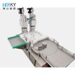 Desktop Automatic 10ml Vial Rotary Capping Machine With Dual Head Cap Crimping