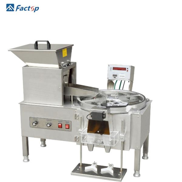 Quality Double Head Tablet Counting Machine Vibration Feeding Capsule Counter Equipment for sale