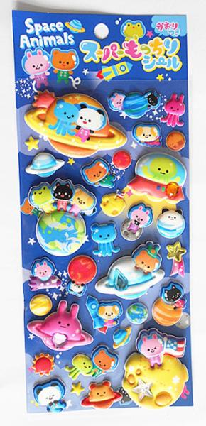 Quality Custom 3D Puffy Stickers PVC Foam Offset Printing For Kids / Decoration for sale