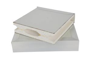 China 50mm / 100mm Magnesium Oxysulfate Sandwich Panel For Electronics Labs on sale