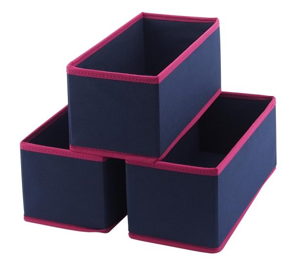 Quality 28x14x13cm 3 Pack Collapsible Storage Bin For Home Organization for sale
