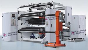 China Adhesive Paper / Film Roll Label Rewinder Machine Perfect Integration Design on sale
