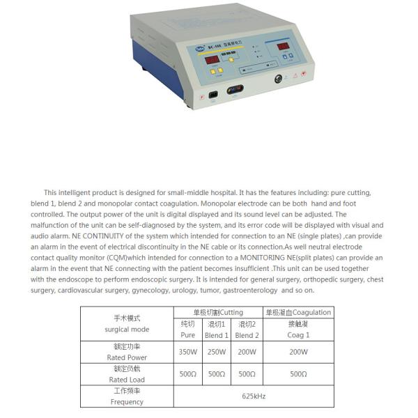 Scalpel Electrosurgery System Veterinary Electrosurgical Unit