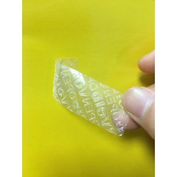 Non Residue Security Stickers VOID Label in Transparent Color