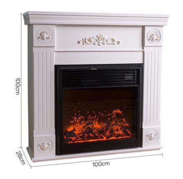 Quality Metal 3D White Simulation Electronic Fireplace for Family Directly from 110V / 220V for sale