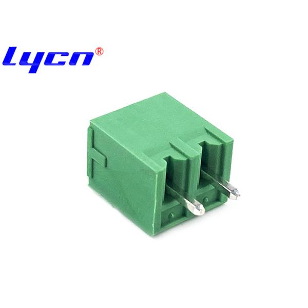 Pluggable Male PCB Terminal Block 3.81 mm Pitch 1*2P Straight Green