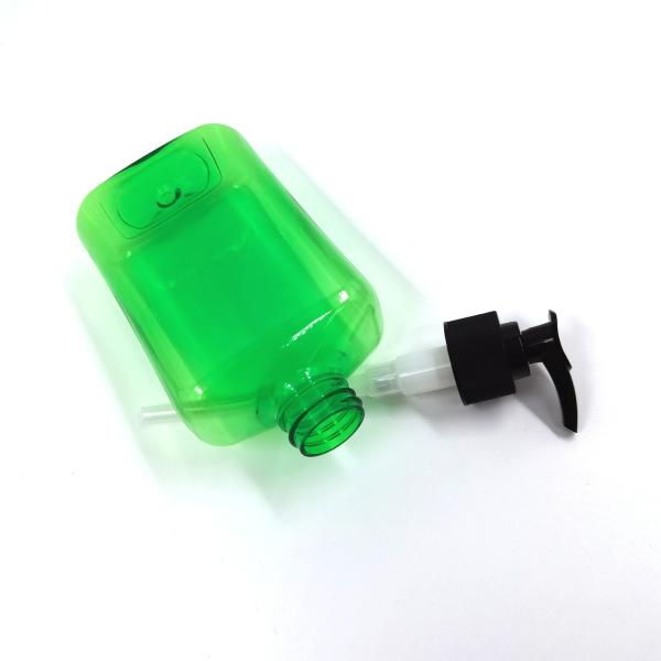 10oz 16oz Flat Pink Clear Plastic PET Bottle For Cosmetic