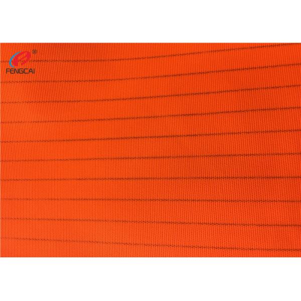 Neon Color Polyester Conductive Wire Fluorescent Material Fabric For Vest