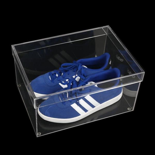 Plexiglass Clear Acrylic Shoe Display Box Storage Stackable Sports Shoe Box Case