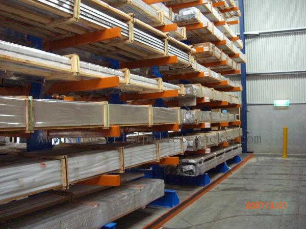Quality Warehouse Cantilever Racking Systems Both Side for Aluminum Pipe for sale
