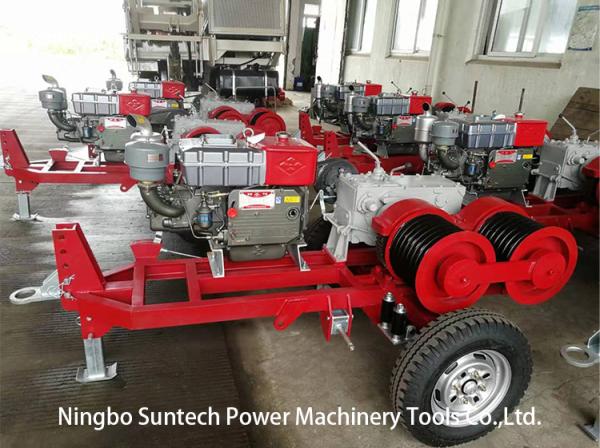 Quality Shaft Driven Cable Winch Puller 30KN Fast Speed For Line Construciton for sale