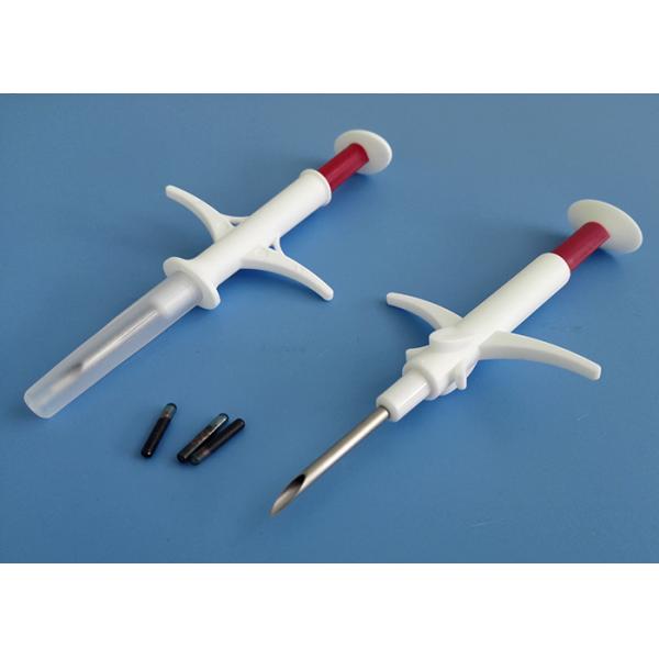 Identification Pet ID Microchip Glass Tags With Veterinary Syringe , 134.2KHz Frequency