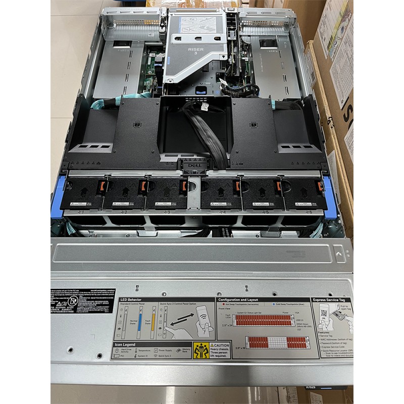 Brand New Poweredge R7625 Server Amd 9334 Processor 12x 64gb Ram 8x 3.2tb R7625 Rack Server