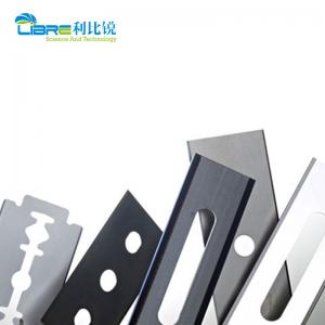 China Tungsten Carbide 0.12mm 3 Hole Razor Blades For Plastic Film on sale