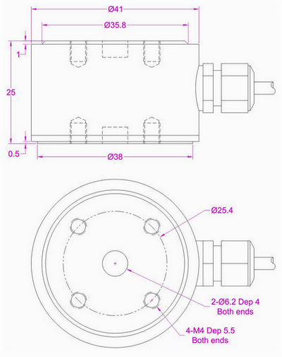 1000kg column load cell 2000kg