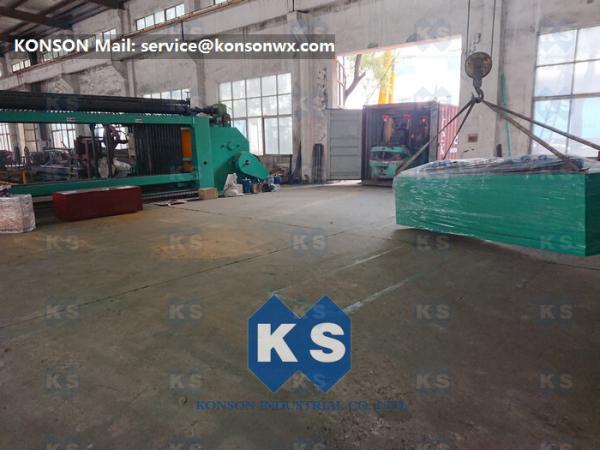 Zinc And Pvc Coated Fully Automatic Hexagonal Wire Netting Machine / Gabion Mesh
