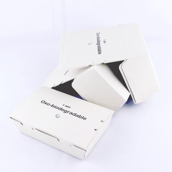 Corrugated Folding Disposable Food Packaging Box White Paper Container