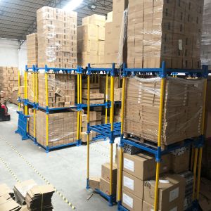 Round Post Foldable Stacking rack Demountable Stacking rack Stackable Rack