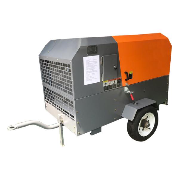 Quality Stationary Portable Diesel Air Compressor Lubricated Mining Mobile Screw Compressor for sale