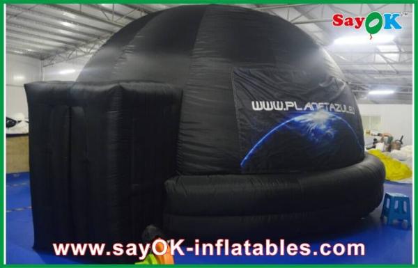 Quality Fire-proof Inflatable Projection Planetarium Dome Black With Projection Cloth for sale