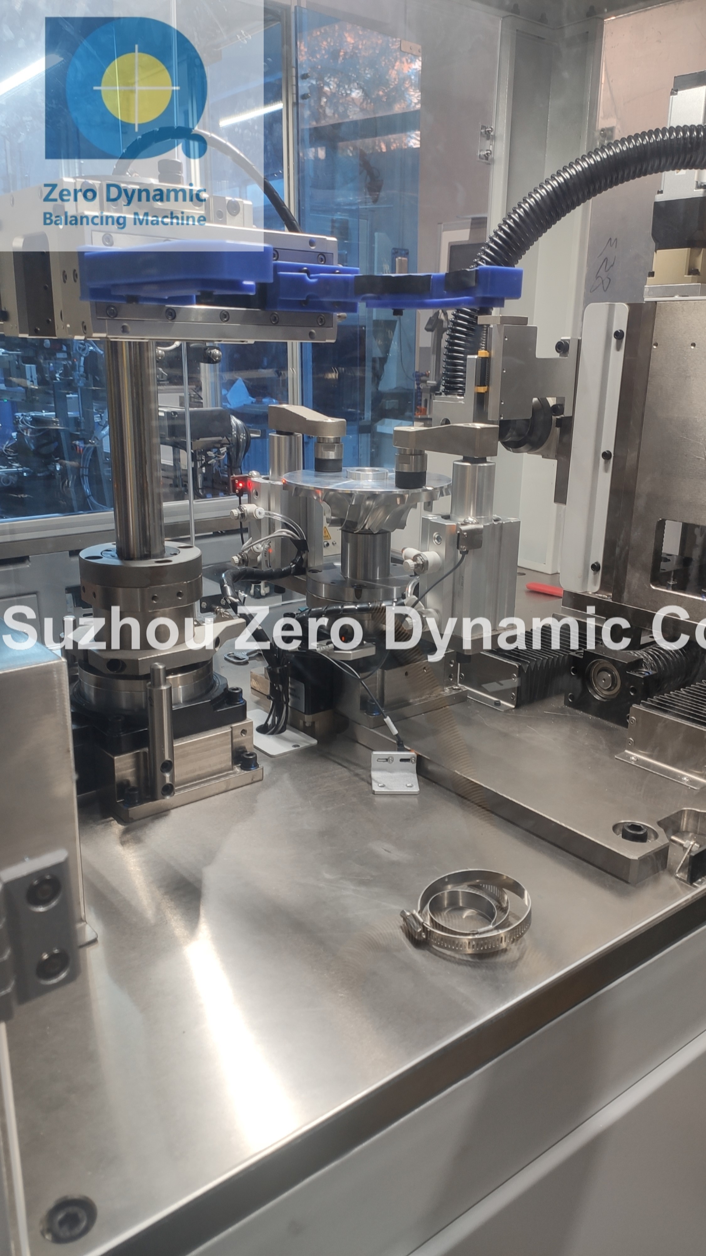 High Speed Blower Impeller Balancing Machine / Vertical Automatic Milling Balancing Machine