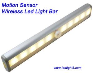 Buy cheap Portable Motion Sensor Wireless Led Light Bar USB Rechargeable with magnetic strip Cabinet Light product