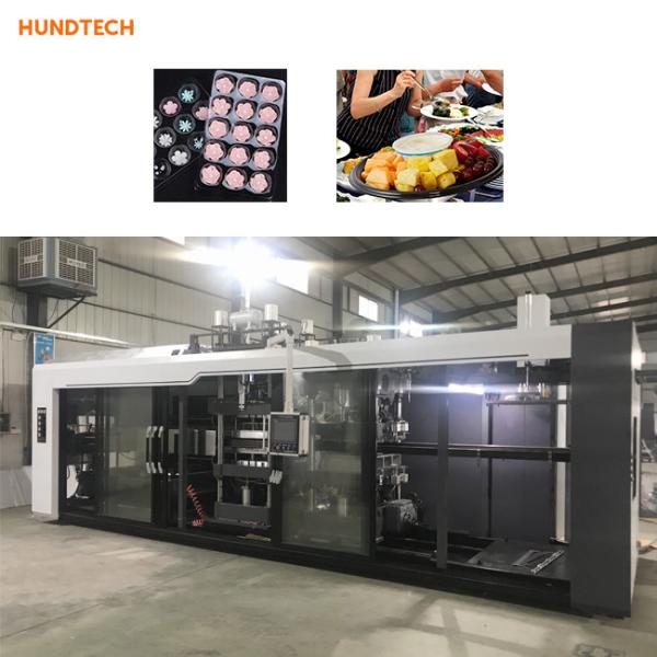 Quality 120KW Multi Stations Tray Forming Machine HIPS Thermoforming for sale