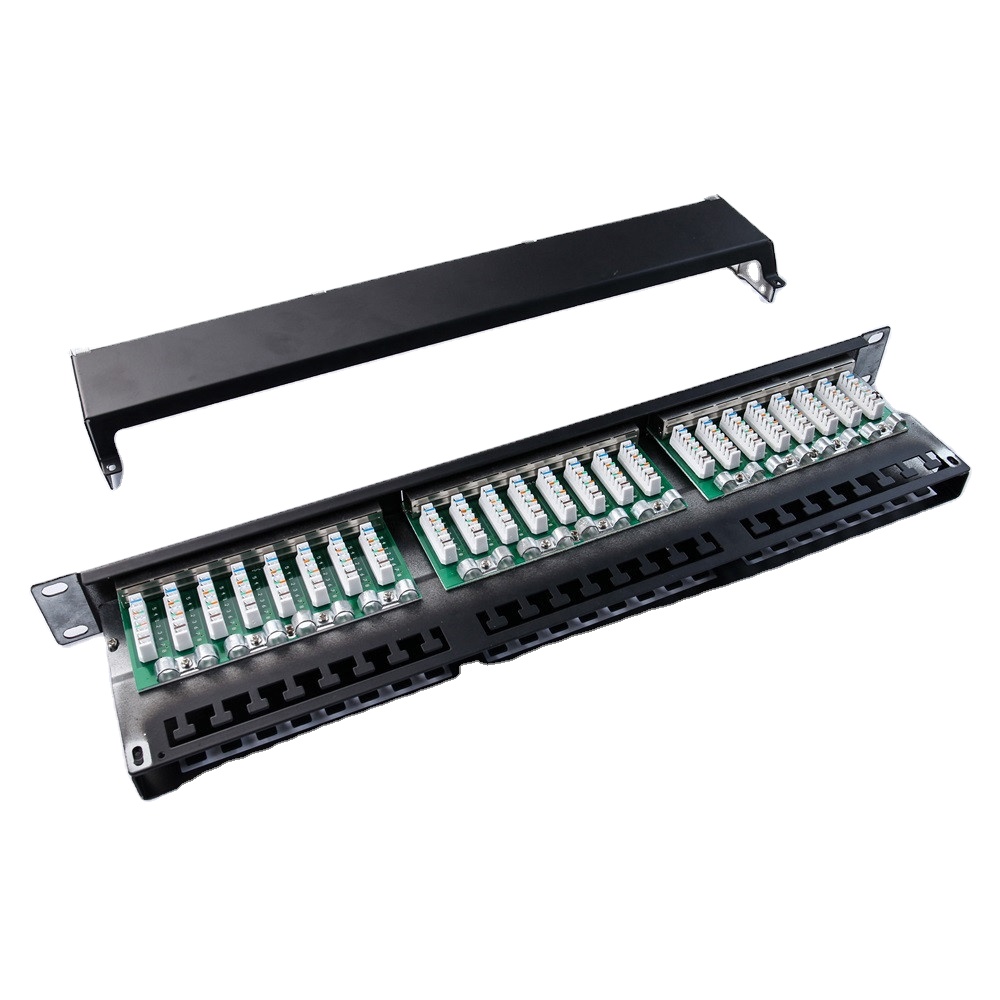 48 Port Networking Patch Panel for Cat5e/Cat6/Cat6a/Cat7 Modular and Networking System