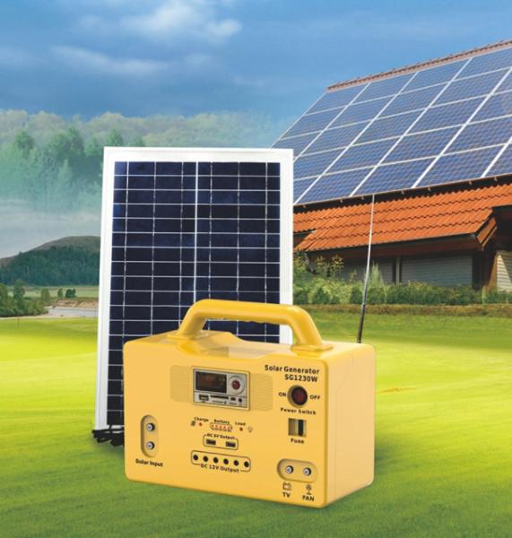 Quality 20w Mini Solar Power System For Home Outdoor With Led Lighting Fm for sale