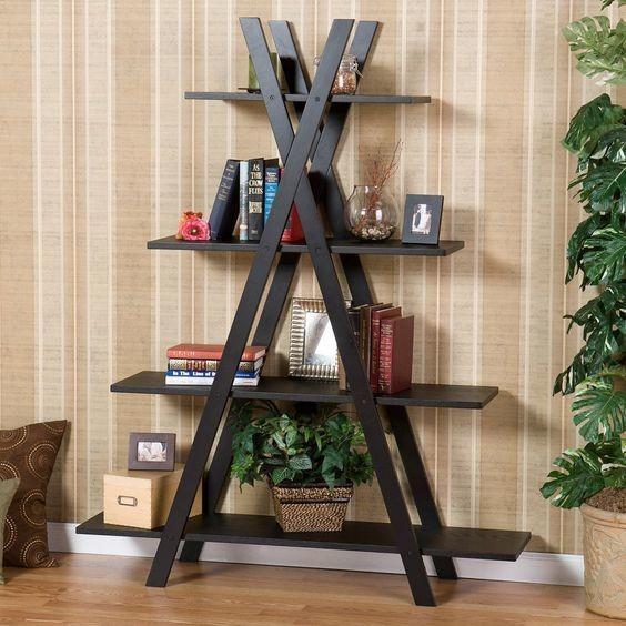 Quality Minimalism Modern Shop Display Fixtures Bookshelf Display Stand With MDF Wood Layer for sale